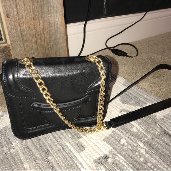 Handbags - Black leather side purse Handbags - Black leather side purse